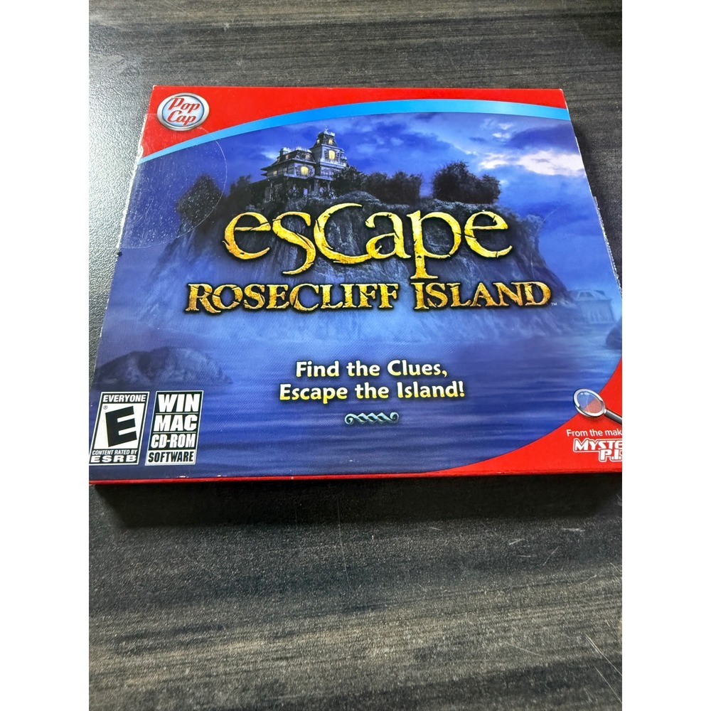 Escape Rosecliff Island PopCap Games PC Mac CD-ROM Hidden Object Puzzle Game